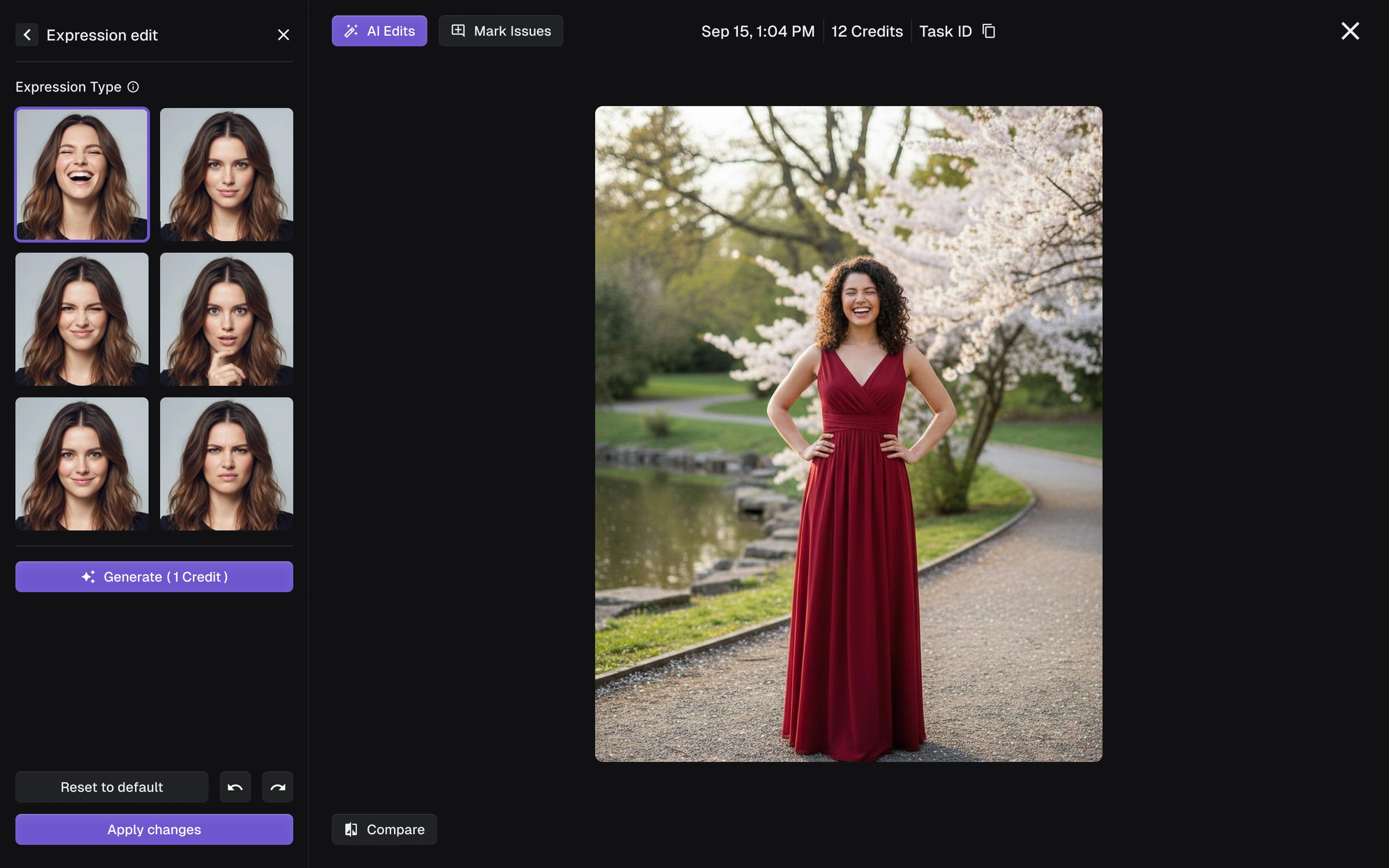 Expression editor preview